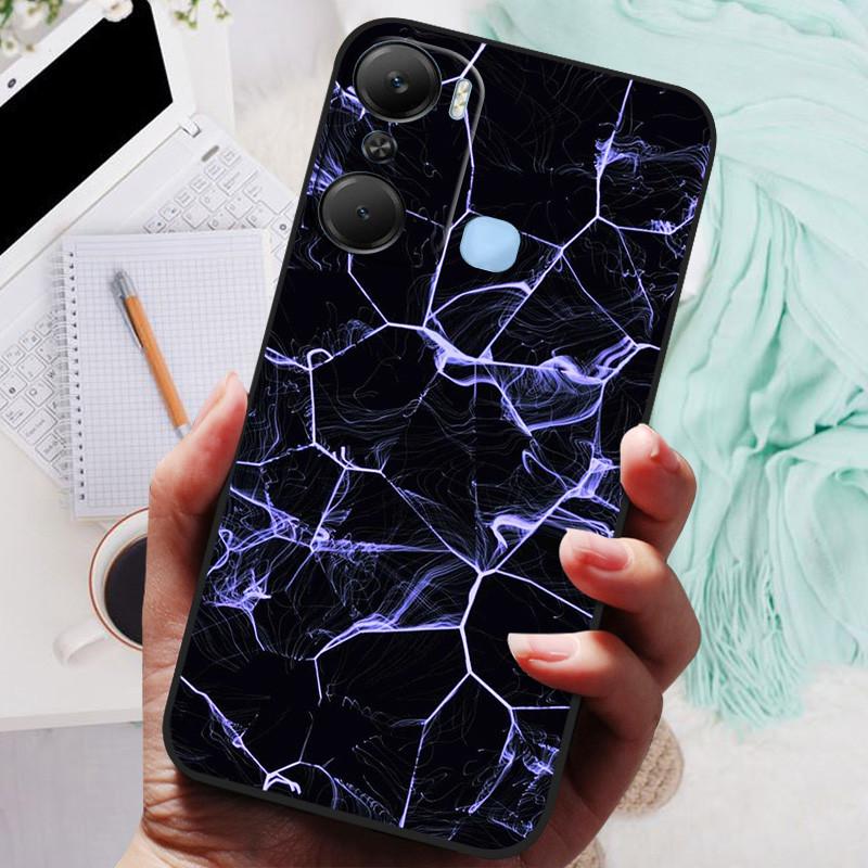 Для чехла Infinix Hot 12 Pro Черная крышка Лев Волк Силиконовые Мягкие Задние Чехлы Для Infinix Hot 12i Hot12 Pro / Hot 20 5G Чехол-накладка