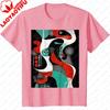 Unisex Fashion Summer Short Sleeve Tops Green Stack Graphic Print CTrendyasual  Streetwear Stylish Comfort Top graphic Clothing