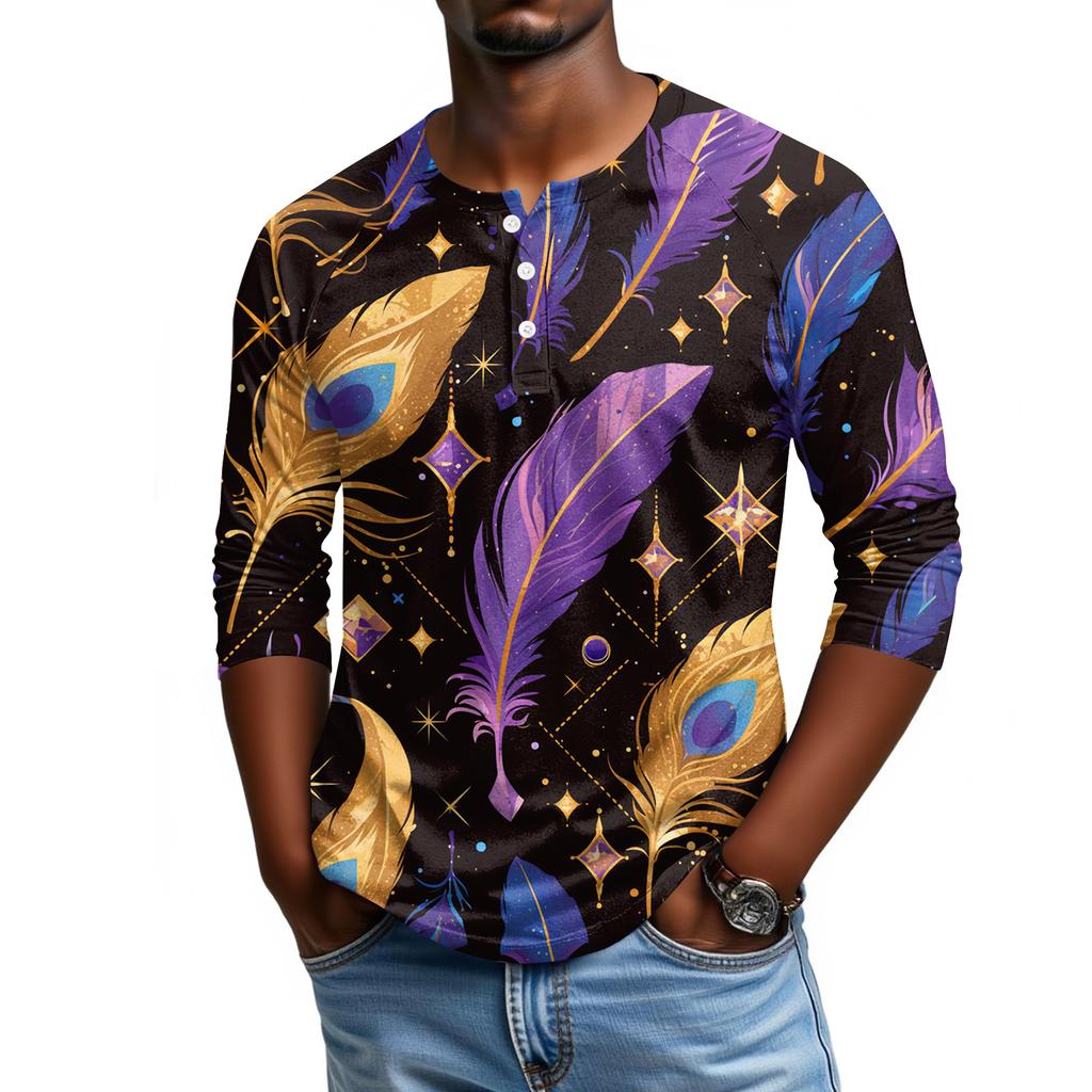 Мужской топ с рукавом реглан и рукавом три четверти