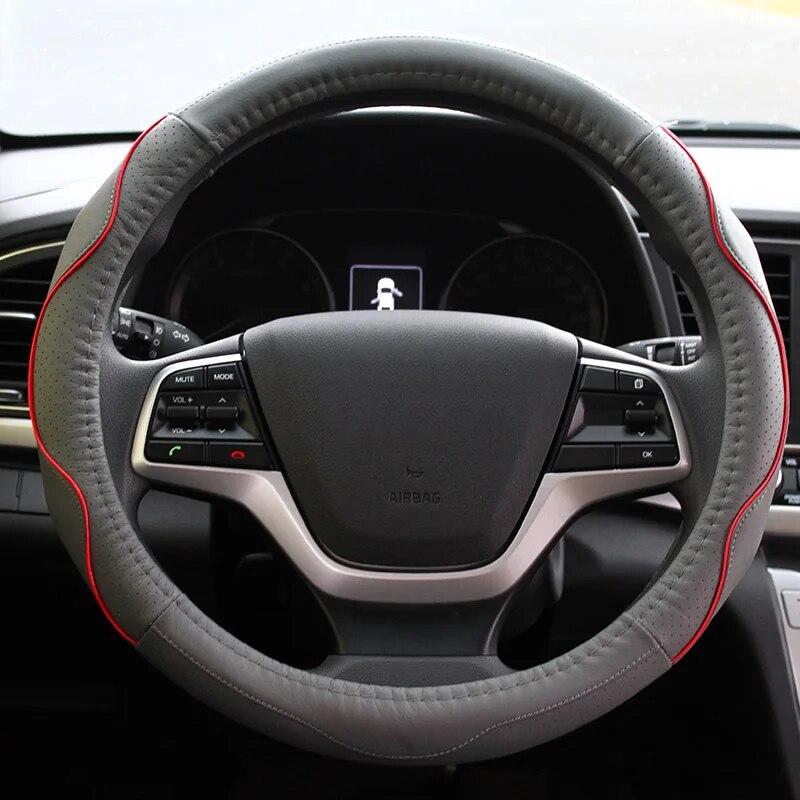My Good Car из искусственной кожи, защитный чехол на руль автомобиля, чехлы на руль для Hyundai Elantra 2016-2018, аксессуары для стайлинга автомобилей