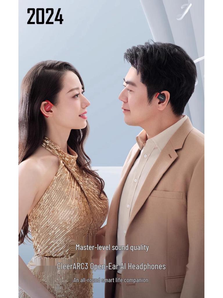 Cleer ARC3 Open-Ear Wireless Sports Headphones with Dolby AI and Bone Conduction Technology