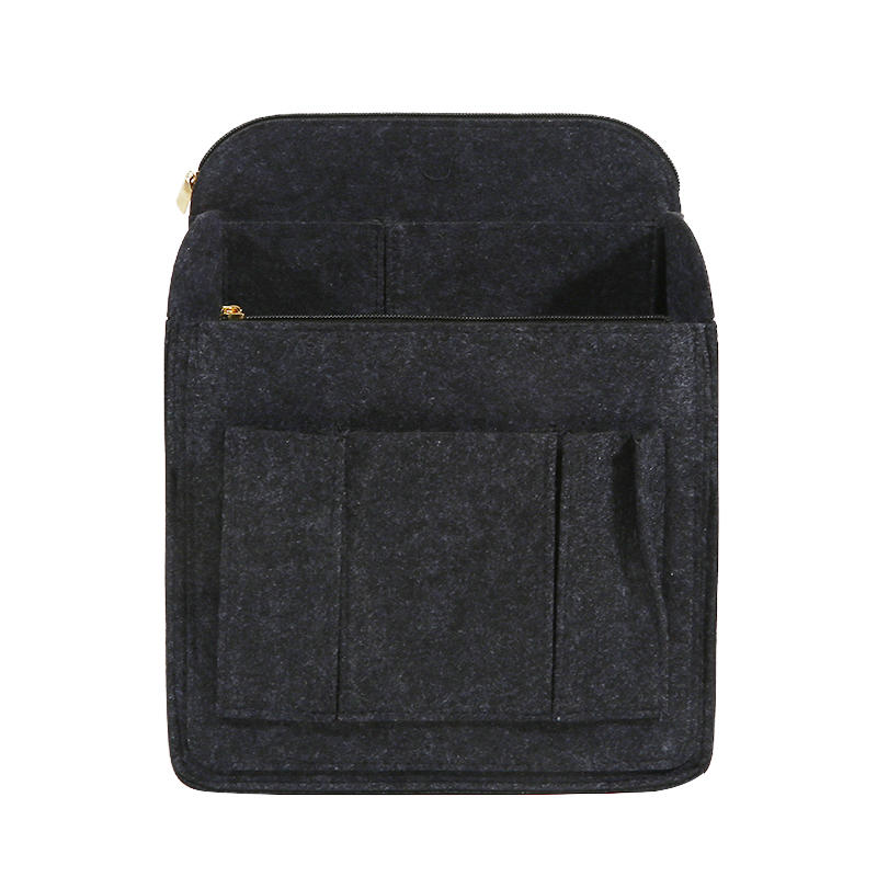 Multi-Grid Felt Backpack Organizer Insert for Women And Men Lightweight Travel Rucksack Insert with Zipper Pockets