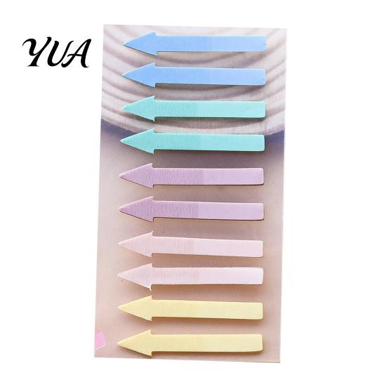 Non Blocking Text Labels Arrow Index Tab Stickers, Translucent PET Page Markers, Tabs Colorful Sticky Flags for Organizing Book And File Color
