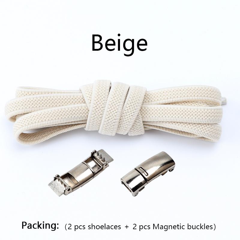 1 пара шнурков без завязывания, магнитная застежка, эластичные шнурки для детских и взрослых кроссовок, плоские резиновые шнурки