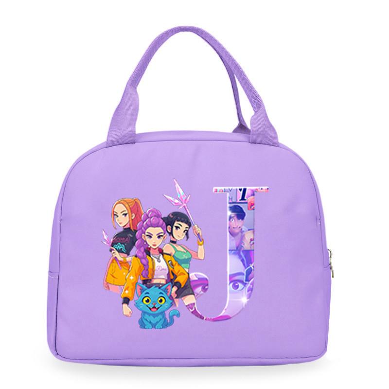 Детские Девочки Kpop Руми Зои Мира Дерпи Саджабойс С Принтом Студенческие Водонепроницаемые Сумки для Еды Ланч-бокса Повседневные Сумки