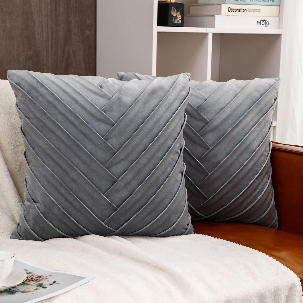 Бархатная наволочка для подушки спинки дивана