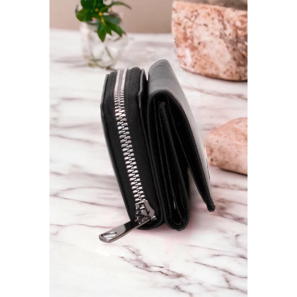 Женский стильный оранжевый кошелек с застежкой-молнией и отделением для монет, держателем для карт