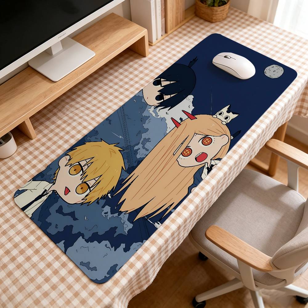 Anime C-Chainsaw Mans Mouse Pad Computer Mat Deskpad Laptop Keyboard Mat Office Large Landscape Mousepad