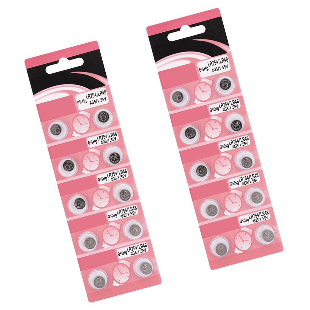 10/20 шт. AG5 LR754 щелочные батарейки таблеточного типа с длительным сроком службы AG5 батарея LR754 батарея для игрушек и устройств