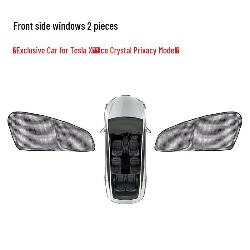 Солнцезащитный козырек Frost Crystal для Tesla Model X с распашными дверями и передним люком