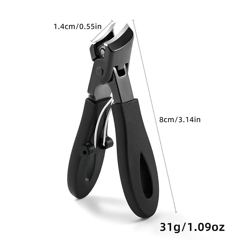 Косые кусачки для ногтей Широкое открытие челюстей Косые изогнутые Ножницы для стрижки ногтей Прочные Дорожные Косые триммеры для ногтей Кусачки для ногтей Триммеры