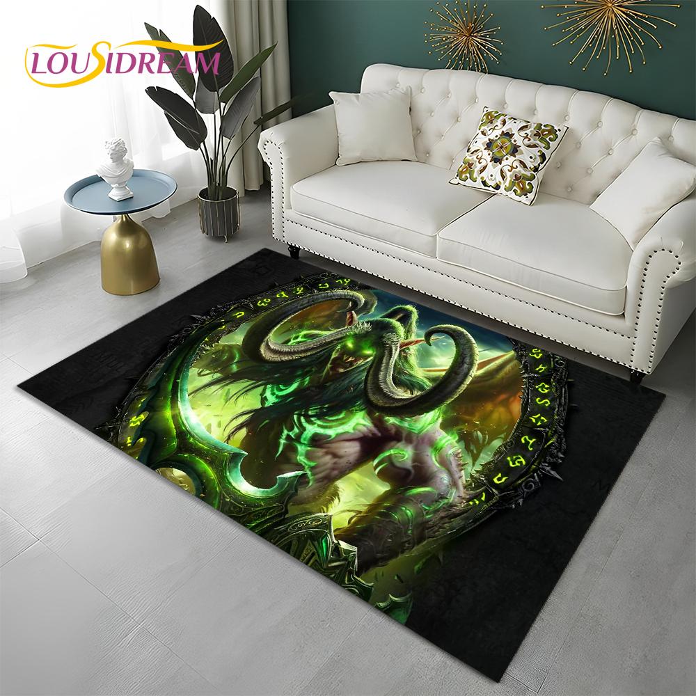 Ковер World of Warcraft WOW Лич Кинг DH для Дома Гостиной Спальни Дивана, Коврик для Прихожей, Нескользящий Коврик для Пола