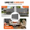 Retractable Side Awning, 79''x 118'' Outdoor Privacy Screen, 180g Polyester Water-proof Retractable Patio Screen, UV 30+ Room Divider Wind Screen for