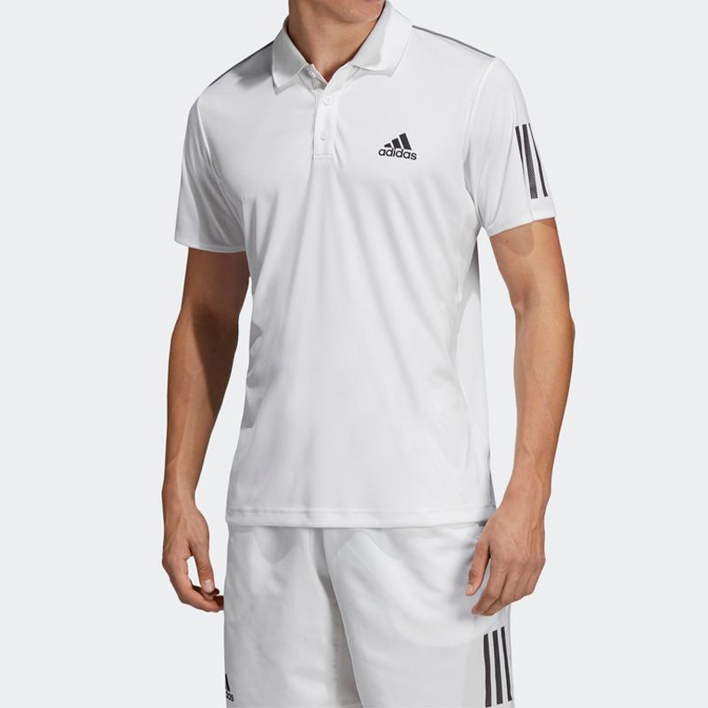 Adidas 3 Stripes Polo Shirt Men's White DU0849