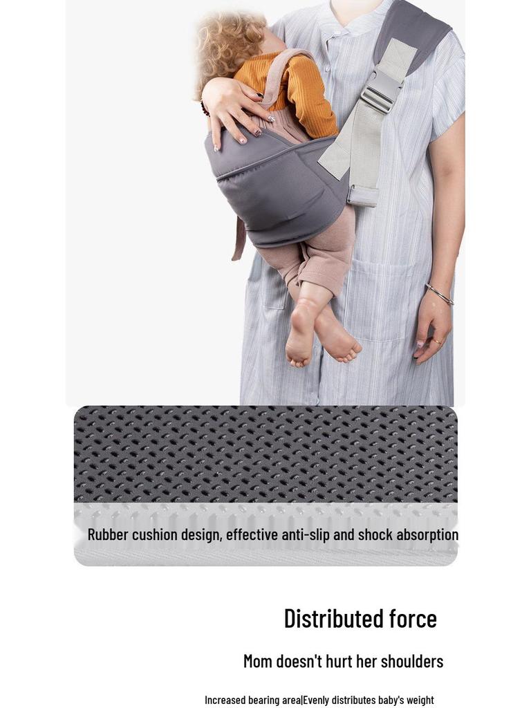 Baby Carrier: Simple Sling with Waist Stool for Newborns - Hands-Free, Portable Infant Holder