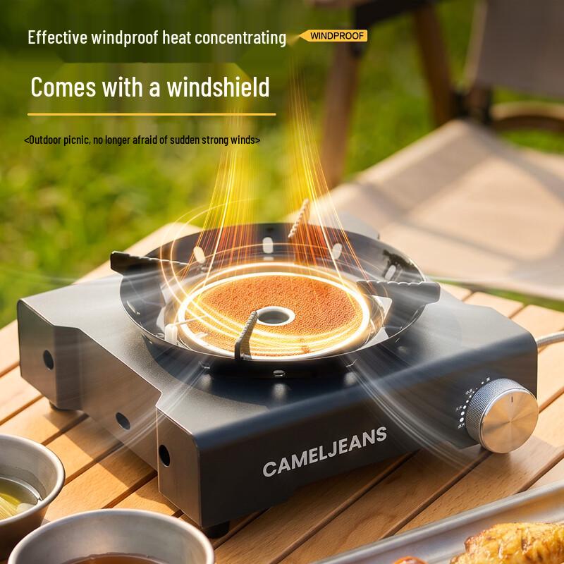 CAMELJEANS Portable Infrared Split Camping Stove