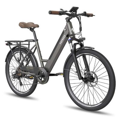 Fafrees F26 Pro Городской электровелосипед со сквозной рамой, 250 Вт, 36 В 14,5 Ач, Регулируемый руль, ЖК-дисплей, Передняя амортизационная вилка, Шины 26"×1,75", Управление через приложение