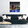 Canvas Print Colourful City At Night