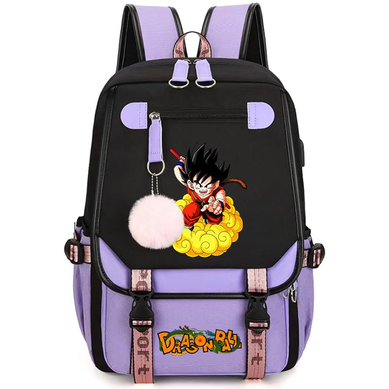 Аниме Dragon Ball Женский мультяшный рюкзак Водонепроницаемый USB рюкзак с легкой книжной сумкой для детей Подарки Мужчины Женщины Дорожная сумка Сумка для отдыха Рюкзак