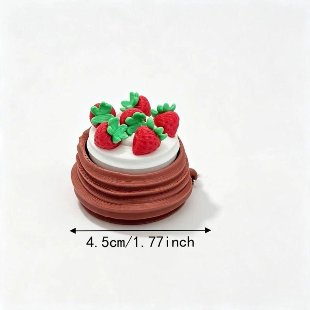 Push Button Cake Clicker Fidget 3D Printed Keyboard Fidget Keyring Clicker Key chain Kids Toy