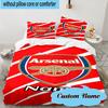 3PCS Custom Name Nassr FC Crest Bedding Set, Including 1pc Duvet Cover And 2pcs Pillowcases, Suitable for dorms and bedrooms Gift
