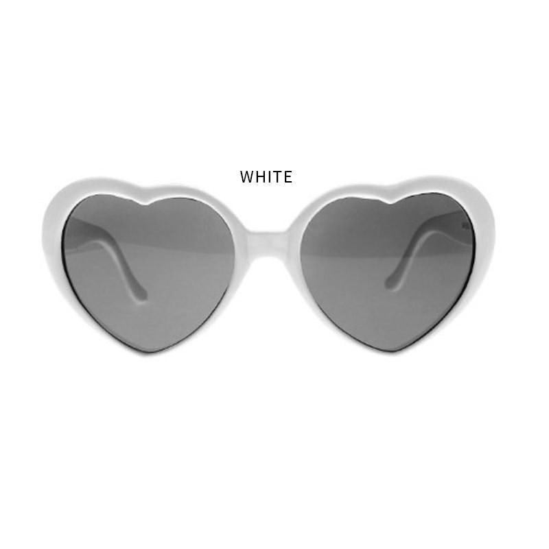 Novel Romantic Fashion Women Gift At Night Heart-shaped Special Effects Glasses Sunglasses