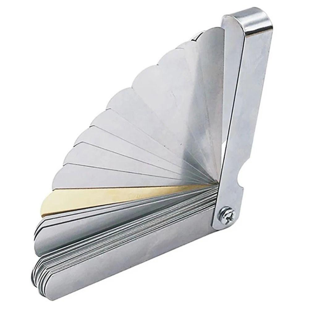 32pcs Blades Thickness Tester Metric 0.04-0.88mm Valve Tools Set Gap Filler Spark Plug Measurement