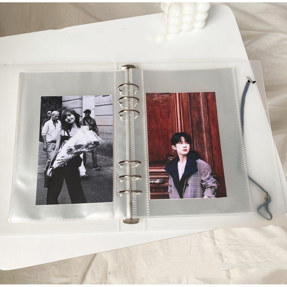 10pcs Transparent Idol Photocard Holder Inner Pages A5 Idol Photo Album Inner Pages  Picture