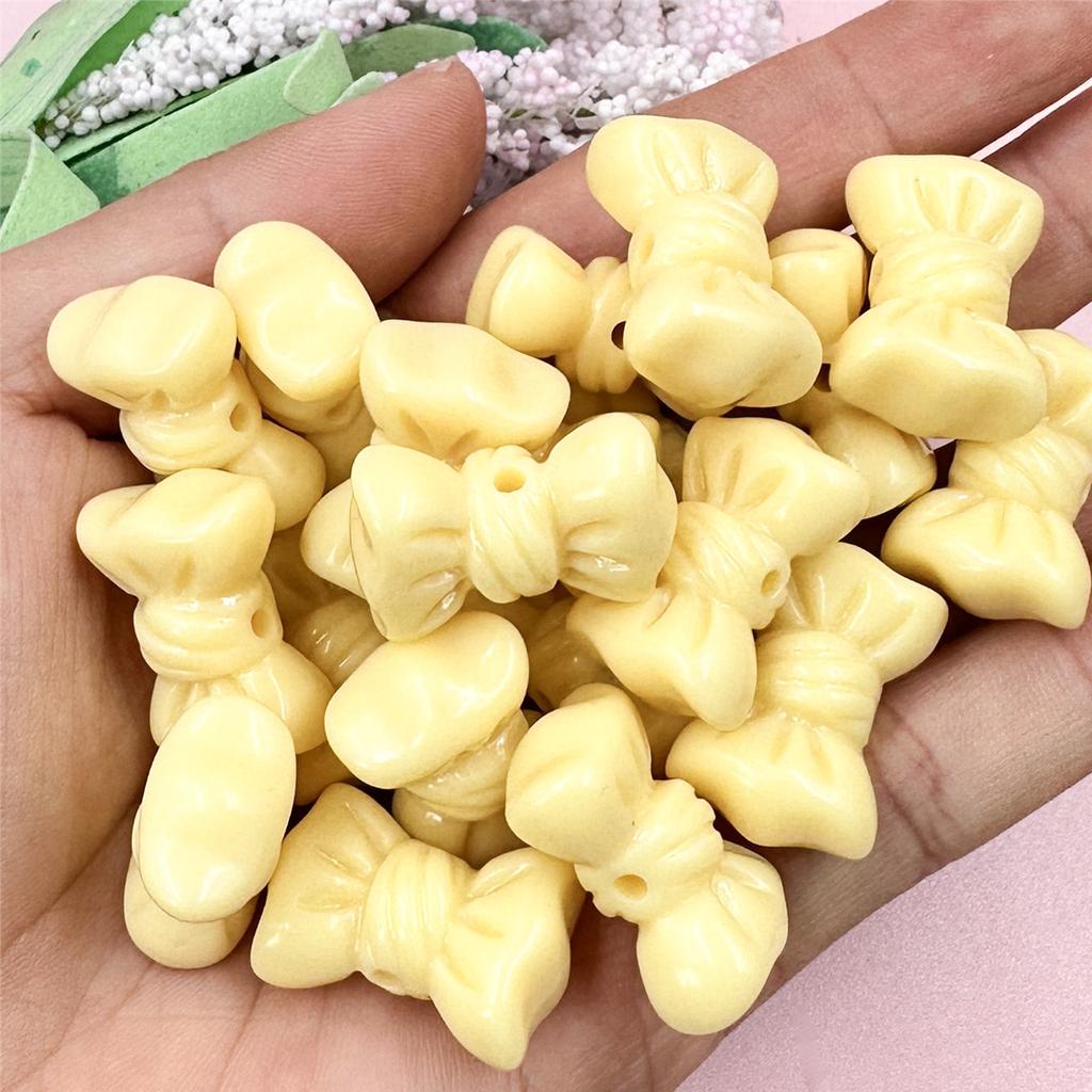 Материалы для бусин Мода 16*23мм Цепочка для мобильного телефона Изготовление браслета DIY Однотонный бантик Макарон 20шт Ювелирные аксессуары Аксессуары