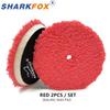 Sharkfox 5"/6" Wool Polishing Pad High Density Lambs Woollen Polish buffing Pad for Car Polisher