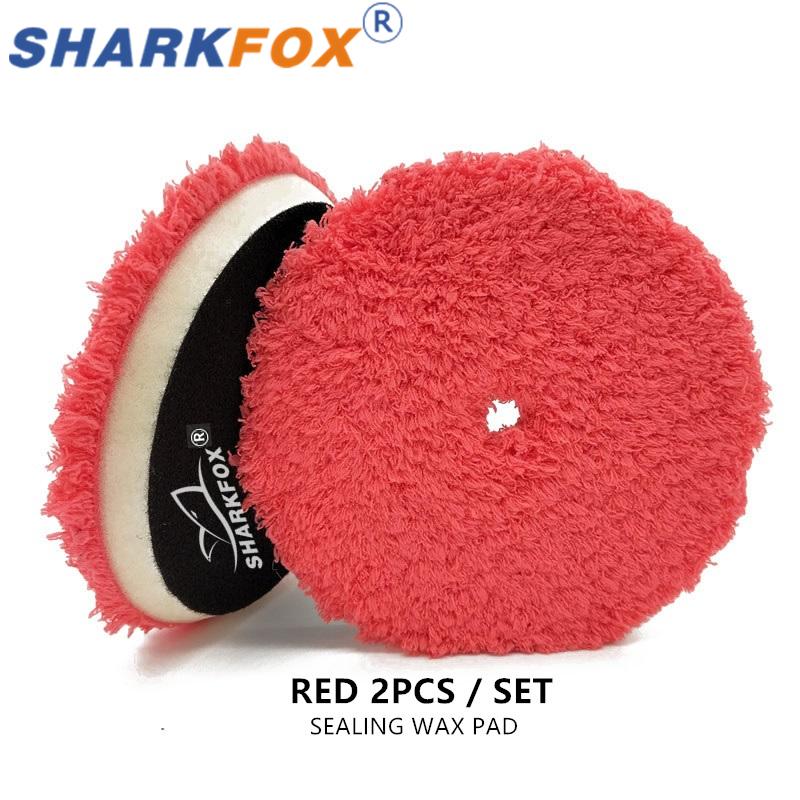 Sharkfox 5"/6" Wool Polishing Pad High Density Lambs Woollen Polish buffing Pad for Car Polisher