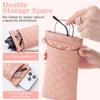 PU Leather Sunglasses Bag Waterproof Sunglasses Protective Cover Double-layer Eyeglasses Pouch