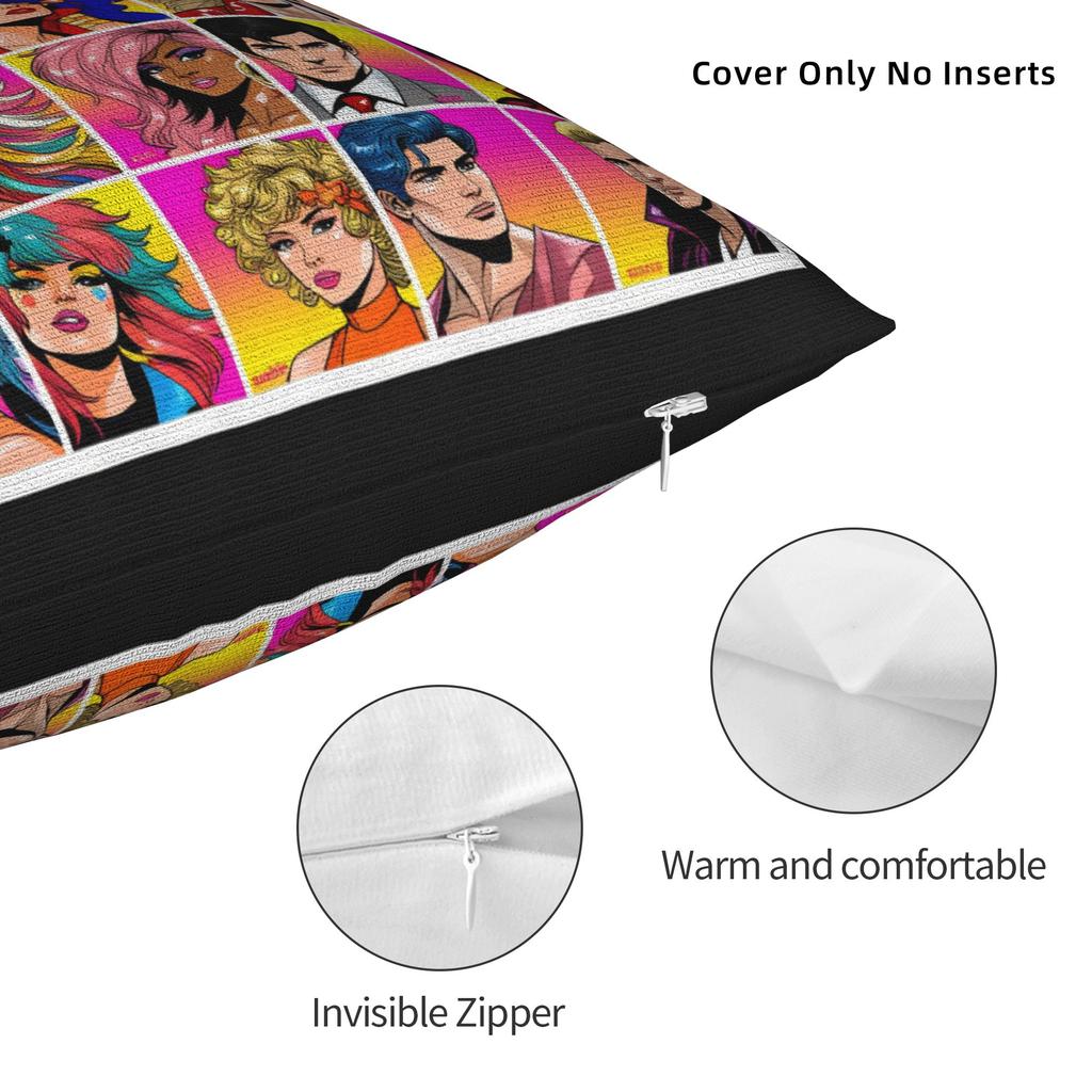 Pillow Case Kpop Style Jem And The Holograms Custom Pillow Cover For Office Car Home Decor Fashion Pillowcases