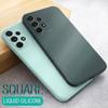 Квадратный матовый чехол из жидкого силикона для Samsung Galaxy A12 A53 A33 A13 A14 A34 A54 A02 A32 A52 A72 5G A31 A51 A71 S20 S21 FE S23 Plus, мягкий чехол для телефона