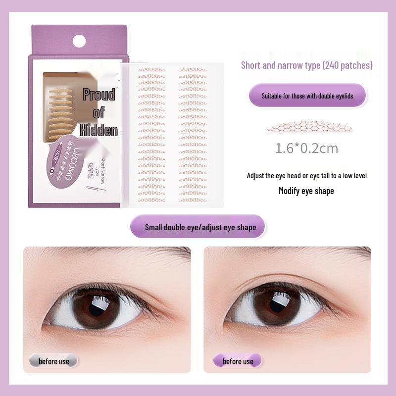 Gemon Natural Invisible Double Eyelid Stickers: Long-Lasting, Traceless Shaping for Big, Beautiful Eyes.