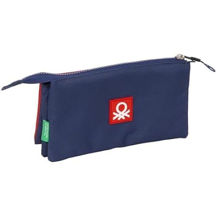 Trousse Triple - SAFTA - Benetton Flag - Confortable - Polyvalente - Multicolore
