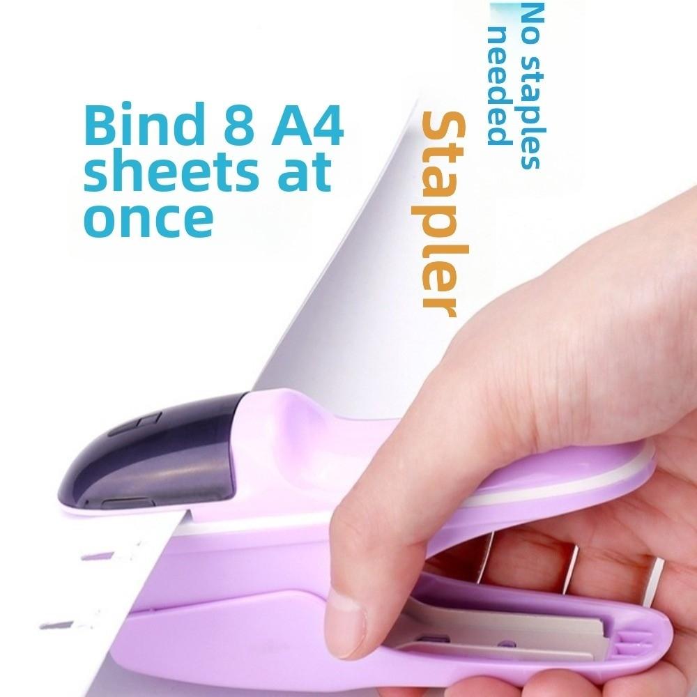 Handheld Document Binding Tool Safe No Nails Stapling Machine Ticket Paper Binding