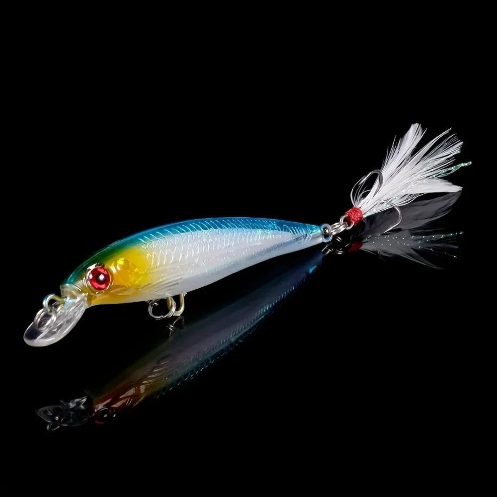 10pcs/box With Box Simulation Fish Lures Crank Hook Fishing Lures Kit Sea Equipment