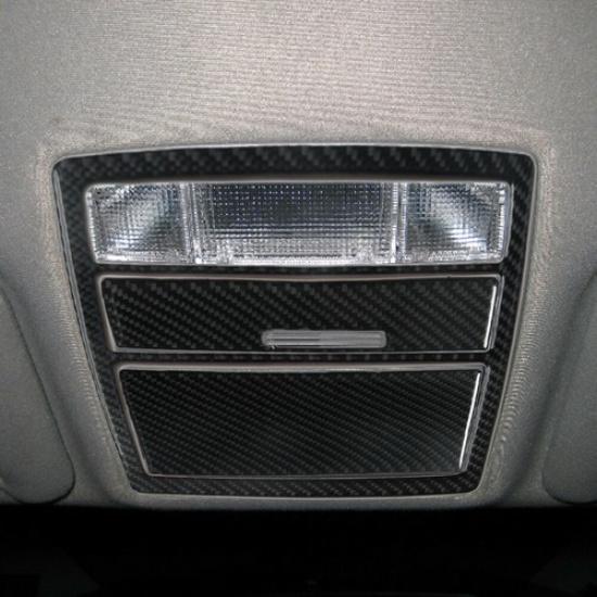 3Pcs Carbon Fiber Overhead Light Panel Cover Trim For Toyota Camry 2007-2011