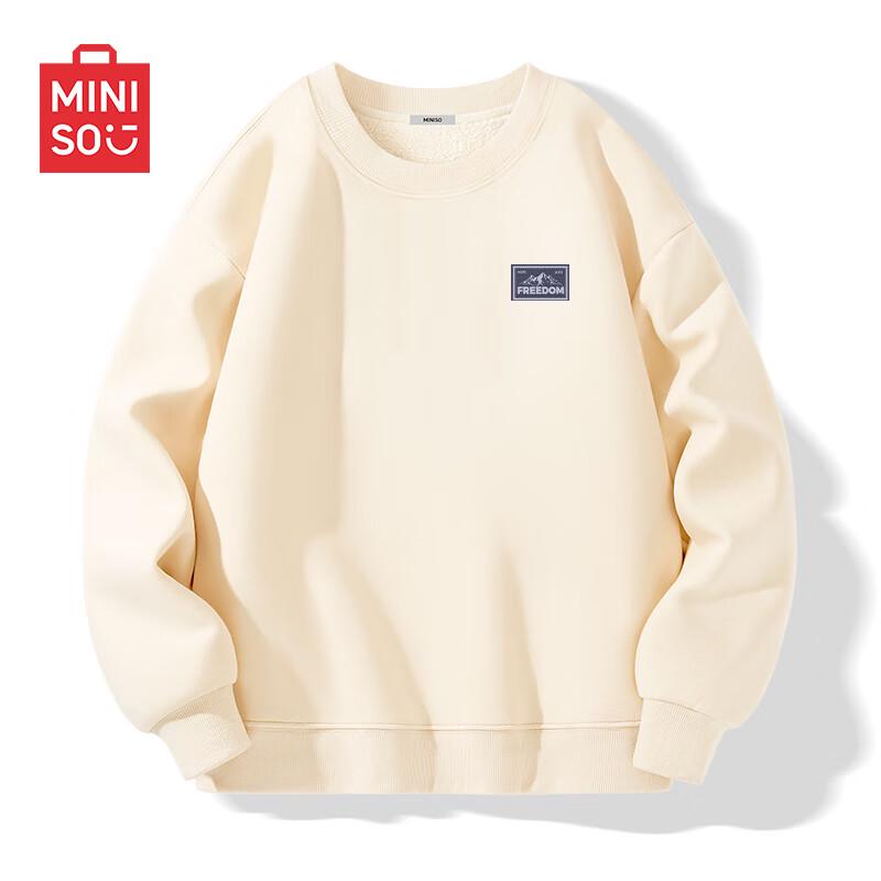 MINISO Men's Lamb Fleece Crewneck Sweatshirt