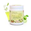 INJA Wellness Veg коллагеновая добавка в виде порошка, 100% вегетарианская, без добавления сахара, улучшает здоровье кожи и волос, со вкусом зеленого яблока, 150 г