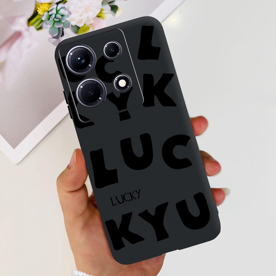 For Infinix Note 30i Case Stylish Flower Black TPU Shockproof Bumper For Infinix Note 30 Pro X678B Phone Cover Note 30 5G Fundas