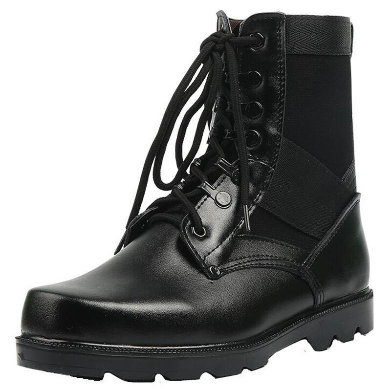 New 017 Combat Boots Men's and Women's Ultra-light Breathable Tactical Boots High-top Duty Security Training Shoes Mountaineering Land Combat Boots