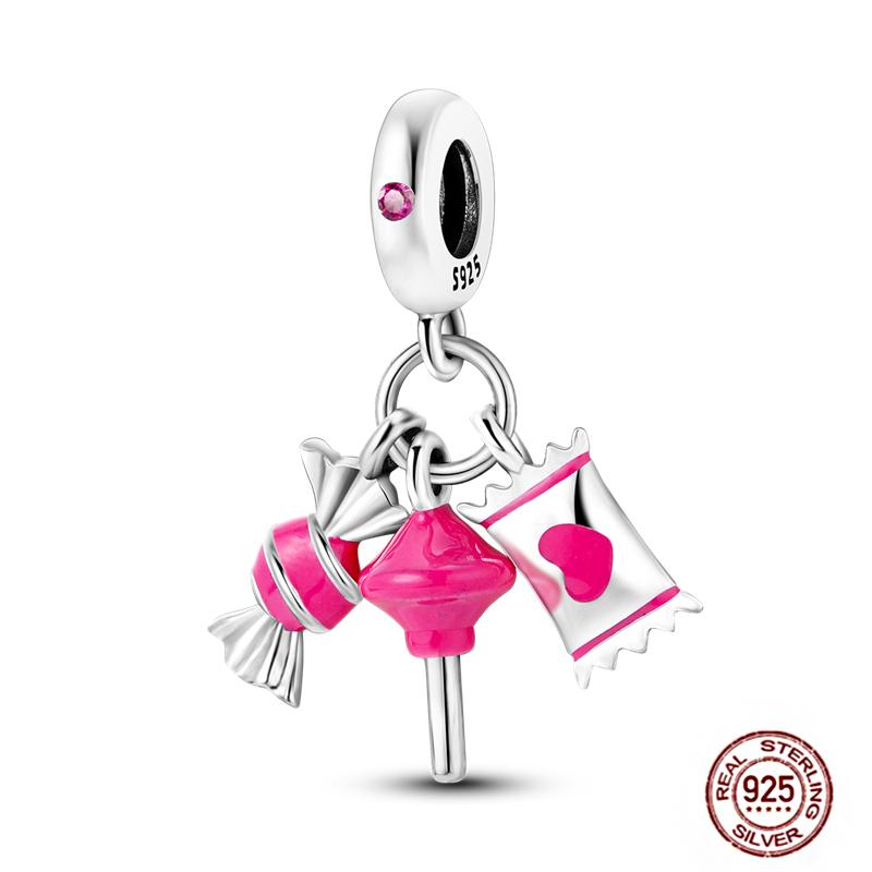 Ежедневные статьи Медные розовые парфюмерные шармы Камера Гантель Смарт-часы Бусины Подходят для оригинальных браслетов DIY Ювелирный подарок