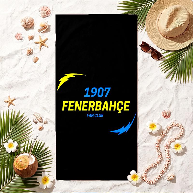 Fenerbahce SK Мягкое пляжное полотенце Стильное полотенце для пляжа и бассейна для летнего отдыха на море Путешествия