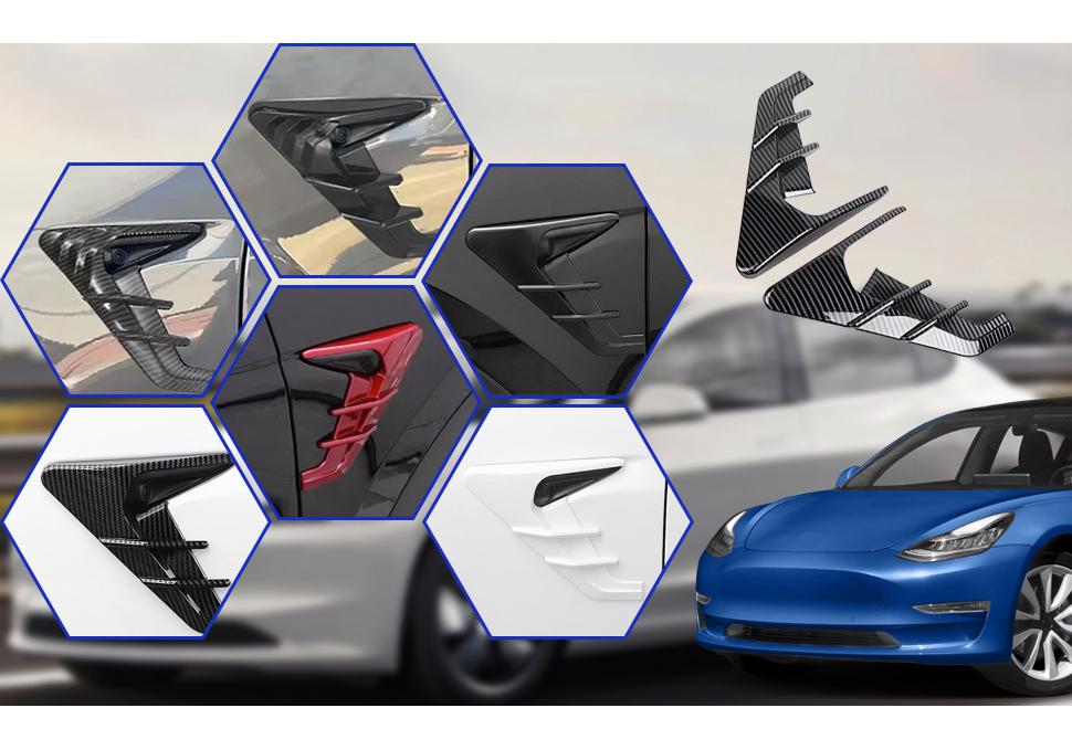 Декоративная накладка на крыло с крышкой для камеры для Tesla Model Y/3