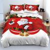 Duvet Cover Set 3D Santa Claus Merry Christmas Single Double Size Holiday Atmosphere Decoration Soft And Comfortable