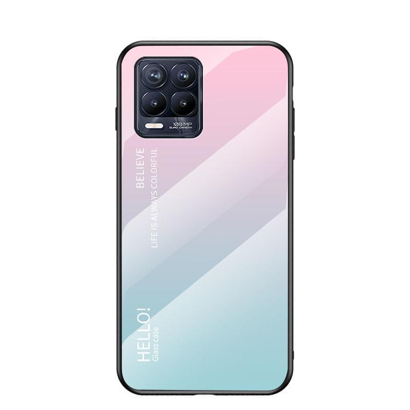 Gradual Change OPPORealme8 Mobile Phone Case Realme8pro Glass Anti-drop Protective Case
