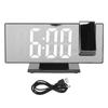 Projection Digital Alarm Clock Automatic Dimming LED Mirror Screen Electronic Clock for Bedroom