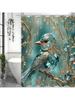 Креативная шторка для душа Blue Bird Tree Jewel, Декоративная шторка для душа для ванной комнаты, Водонепроницаемая шторка для душа с крючками